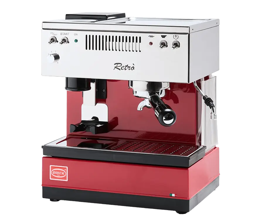 Quick Mill Retrò - Machine à espresso rétro compacte avec moulin - Barista et Espresso