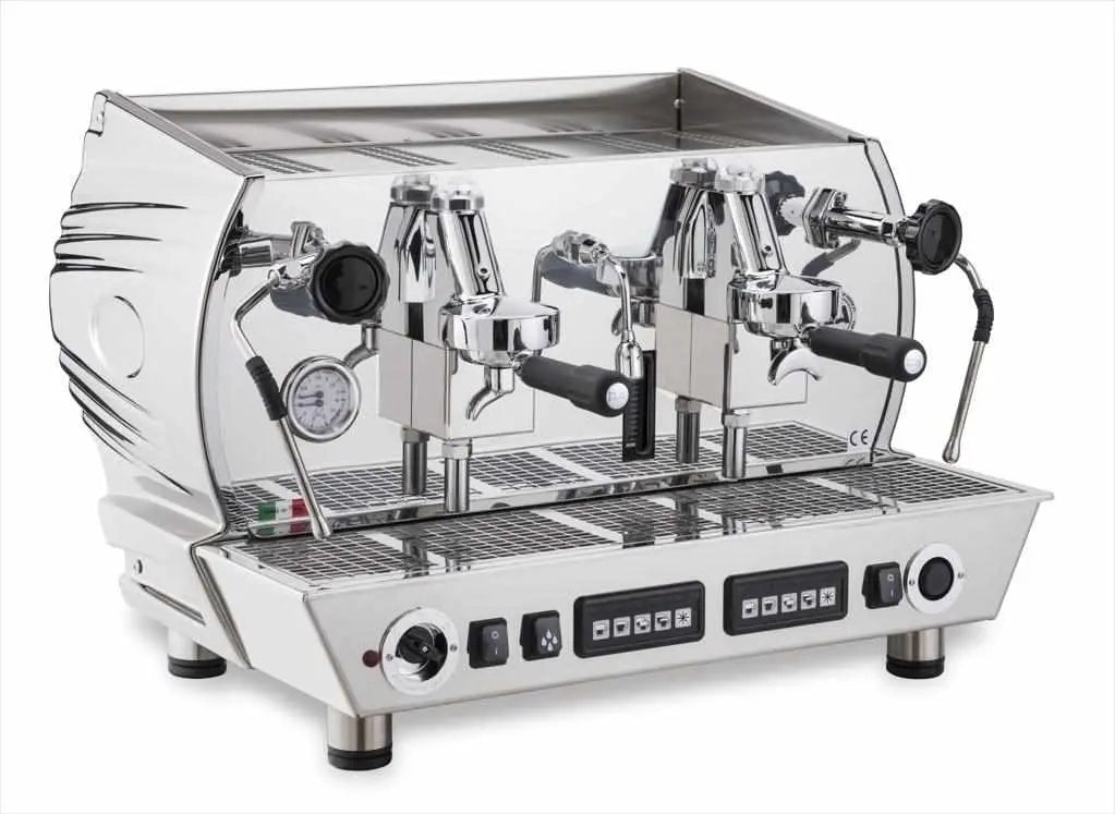 La Nuova Era Altea Vintage Machine à espresso commerciale-Commerciale-La Nuova Era-2 groupes-Acier inoxydable-Barista et Espresso