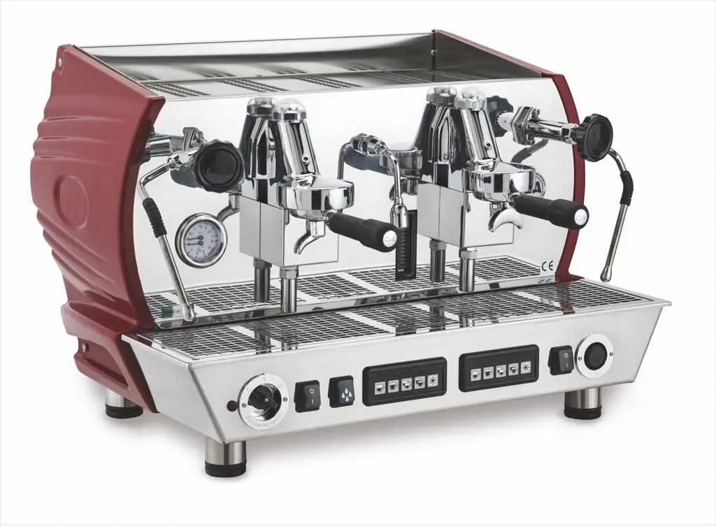 La Nuova Era Altea Vintage Machine à espresso commerciale-Commerciale-La Nuova Era-2 groupes-Rouge-Barista et Espresso