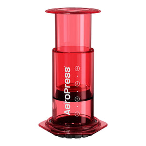 AeroPress rouge transparent