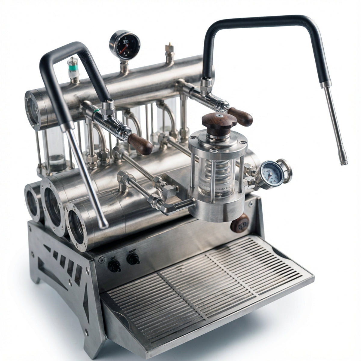 Aleman 7P machine à expresso semi-automatique commerciale | Pompe à engrenages et profilage via application