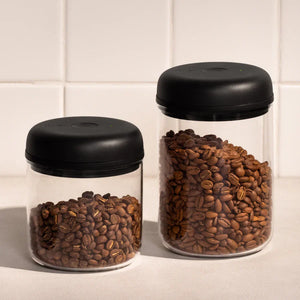 Bocaux en verre avec fermeture sous vide électrique pour grains de café, partie de Fellow, EspressoGear, Rangement, Dernières nouveautés, tout sur le café.