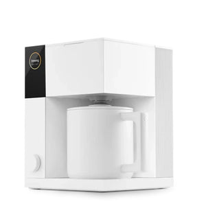 Machine à café de précision blanche au design moderne pour infusion manuelle, partie de Fellow, Cafetière, Dernières nouveautés, tout sur le café