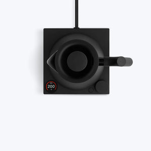 Bouilloire noire mate avec contrôle numérique de la température et extraction précise, partie de EspressoGear, Fellow, Dernières nouveautés, tout sur le café
