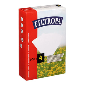 Filtres papier style Melitta non blanchis 1x4 100pcs FILTROPA