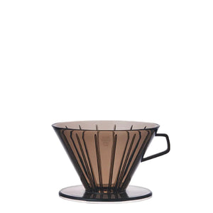 Brasseur 2 tasses plastique transparent gris KINTO