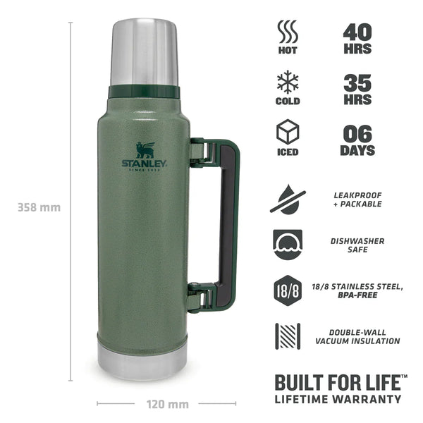 Thermos Hammertone Vert