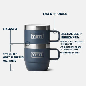Gobelet Empilable Rambler 177ml 2pcs - Blanc YETI