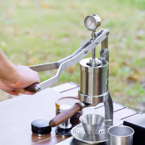 Aleman 2P machine à expresso avec levier manuel | Base et plateau égouttoir en acier inoxydable