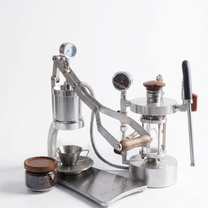 Aleman 2P machine à expresso avec levier manuel | Base et plateau égouttoir en acier inoxydable