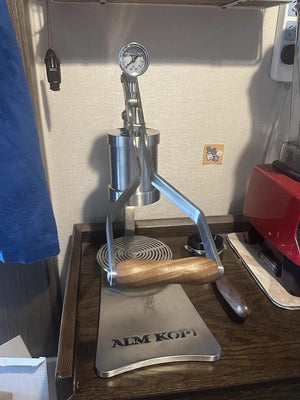 Aleman 2P machine à expresso avec levier manuel | Base et plateau égouttoir en acier inoxydable