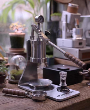 Aleman Sniper machine à espresso avec levier manuel | Precision Tower en acier inoxydable