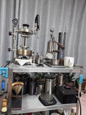 Aleman Sniper machine à espresso avec levier manuel | Precision Tower en acier inoxydable