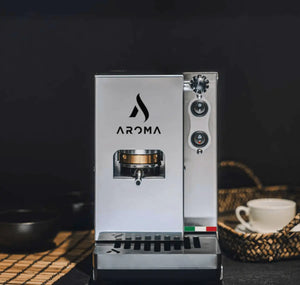 Aroma Plus Silver – Machine à Espresso italienne Premium pour dosettes E.S.E - Barista et Espresso