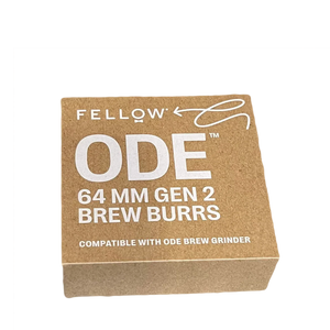 Emballage avec de nouveaux moulins pour moulin à café électrique Fellow, partie de EspressoGear et Équipement, tout sur le café.