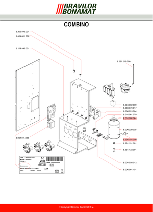 Bonamat O-ring - Reservdel OEM nummer: 6.011.001.073