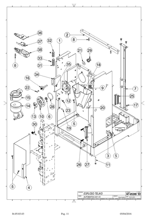 Carimali Packning mixer - Reservdel OEM nummer: 95.01855