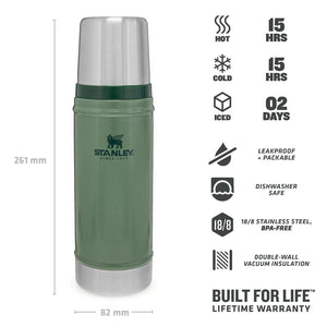 Thermos Hammertone Green 0,47L - Stanley - Barista och Espresso